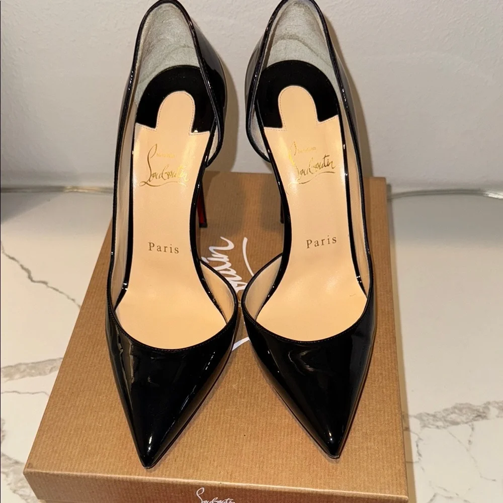 Christian Louboutin Iriza 100 Black Patent - Picture 13 of 16